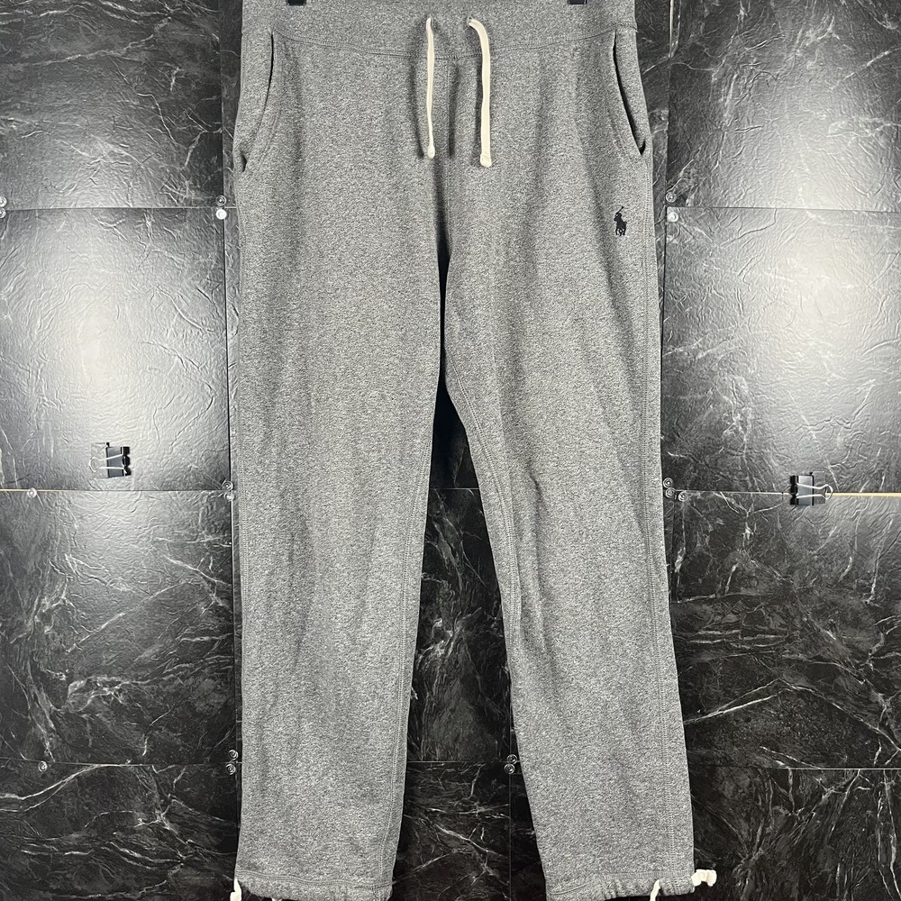 Polo Ralph Lauren Men's Grey Fleece Hem Sweatpants Medium